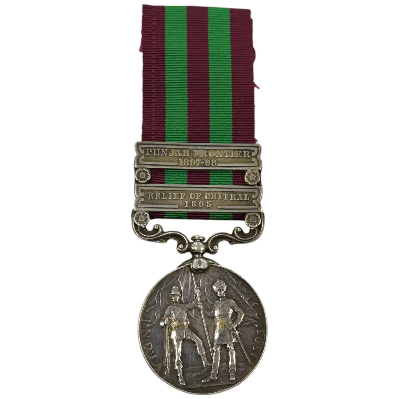 An India Medals with Punjab Frontier 1897-98 and Relief of Chitral 1895 clasps